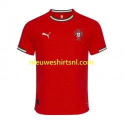 Portugal Heren Shirt met Bedrukking Thuis 2025 Korte Mouw