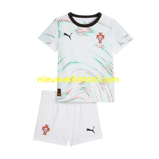 Portugal Kind Shirt met Bedrukking Uit 2025 Korte Mouw