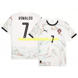 Portugal Heren Shirt met Bedrukking RONALDO 7 Uit 2025 Korte Mouw