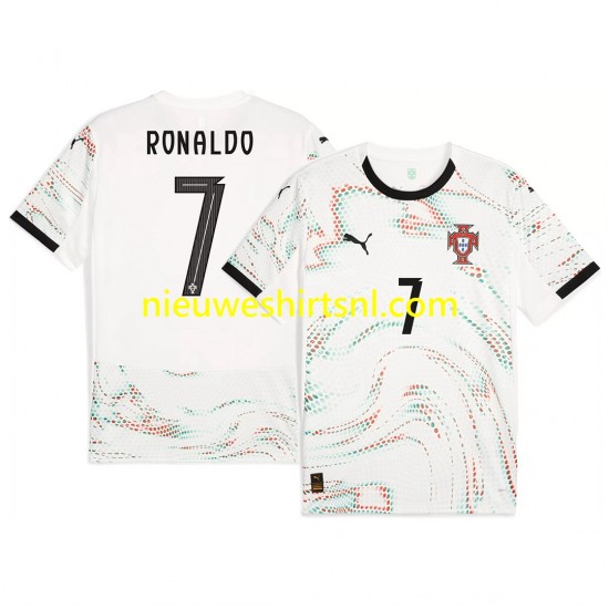 Portugal Heren Shirt met Bedrukking RONALDO 7 Uit 2025 Korte Mouw