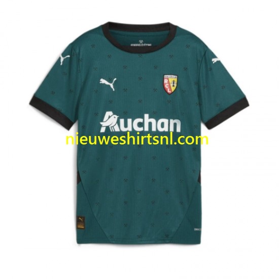 RC Lens Heren Shirt met Bedrukking Uit 2024-2025 Korte Mouw