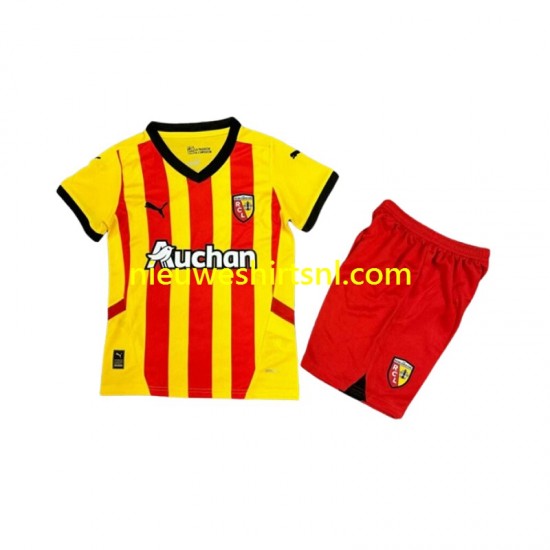 RC Lens Kind Shirt met Bedrukking Thuis 2024-2025 Korte Mouw