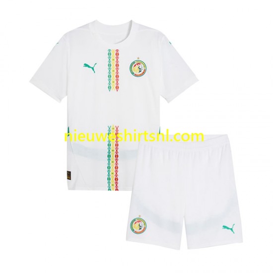 Senegal Kind Shirt met Bedrukking Thuis 2025 Korte Mouw