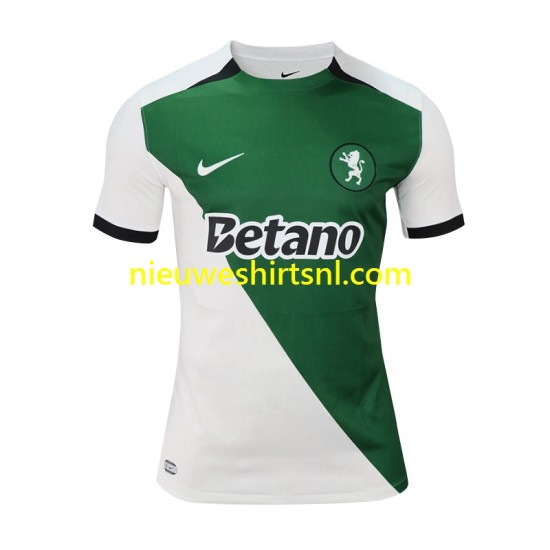 Sporting CP Heren Shirt met Bedrukking Stromp Thuis 2024-2025 Korte Mouw