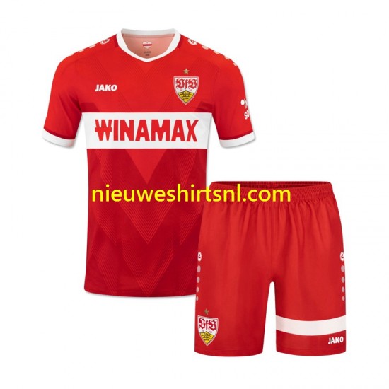 VfB Stuttgart Kind Shirt met Bedrukking Uit 2024-2025 Korte Mouw