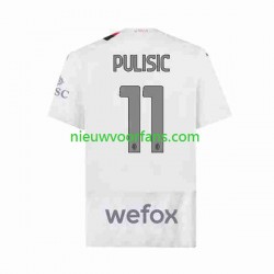 AC Milan Heren Shirt met Bedrukking Christian Pulisic 11 Uit 2023-2024 Korte Mouw