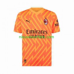 AC Milan Heren Shirt met Bedrukking Doelman Uit 2023-2024 Korte Mouw
