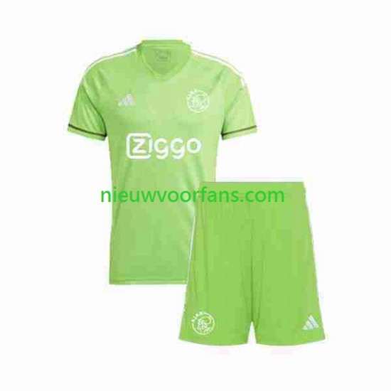 AFC Ajax Kind Shirt met Bedrukking Doelman Thuis 2023-2024 Korte Mouw