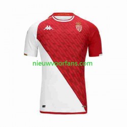 AS Monaco Heren Shirt met Bedrukking Thuis 2023-2024 Korte Mouw