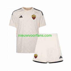 AS Roma Kind Shirt met Bedrukking Uit 2023-2024 Korte Mouw