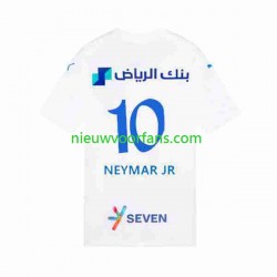 Heren Shirt met Bedrukking Al Hilal Neymar JR 10 Uit 2023-2024 Korte Mouw