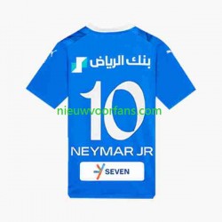 Heren Shirt met Bedrukking Al Hilal Neymar JR 10 Thuis 2023-2024 Korte Mouw