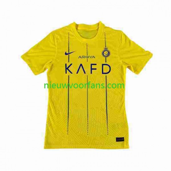 Heren Shirt met Bedrukking Al-Nassr Ronaldo 7 Thuis 2023-2024 Korte Mouw