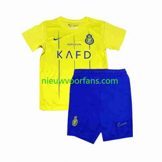 Kind Shirt met Bedrukking Al-Nassr Ronaldo 7 Thuis 2023-2024 Korte Mouw