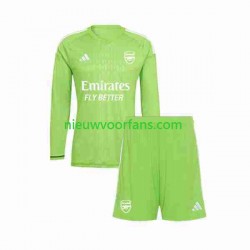 Arsenal Kind Shirt met Bedrukking Doelman Derde 2023-2024 Lange Mouw