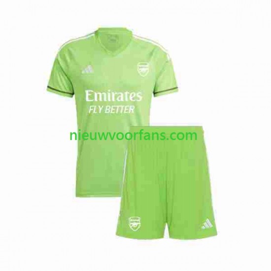 Arsenal Kind Shirt met Bedrukking Doelman Derde 2023-2024 Korte Mouw