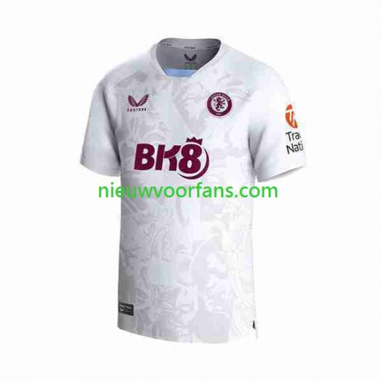 Aston Villa Heren Shirt met Bedrukking Uit 2023-2024 Korte Mouw
