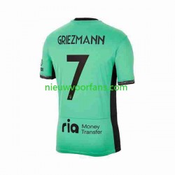 Atlético Madrid Heren Shirt met Bedrukking 2 Antoine Griezmann 7 Derde 2023-2024 Korte Mouw
