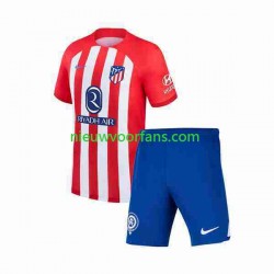 Atlético Madrid Kind Shirt met Bedrukking 2 Thuis 2023-2024 Korte Mouw