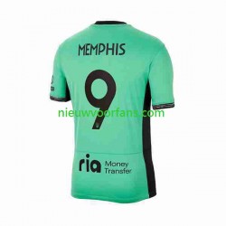 Atlético Madrid Heren Shirt met Bedrukking 2 Memphis Depay 9 Derde 2023-2024 Korte Mouw