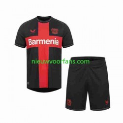 Bayer 04 Leverkusen Kind Shirt met Bedrukking Thuis 2023-2024 Korte Mouw