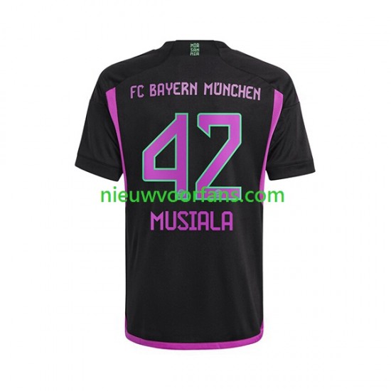 FC Bayern München Heren Shirt met Bedrukking Jamal Musiala 42 Uit 2023-2024 Korte Mouw
