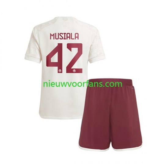 FC Bayern München Kind Shirt met Bedrukking Jamal Musiala 42 Derde 2023-2024 Korte Mouw