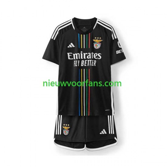 Benfica Kind Shirt met Bedrukking Uit 2023-2024 Korte Mouw