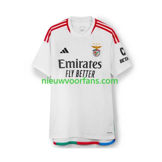 Benfica Heren Shirt met Bedrukking Derde 2023-2024 Korte Mouw