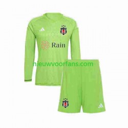 Besiktas Kind Shirt met Bedrukking Doelman Uit 2023-2024 Lange Mouw