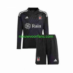 Besiktas Kind Shirt met Bedrukking Doelman Thuis 2023-2024 Lange Mouw