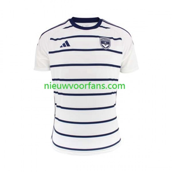 Bordeaux Heren Shirt met Bedrukking Uit 2023-2024 Korte Mouw