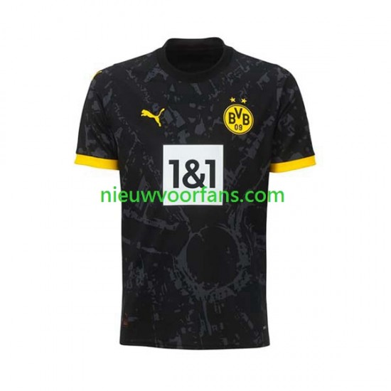 Borussia Dortmund Heren Shirt met Bedrukking Uit 2023-2024 Korte Mouw