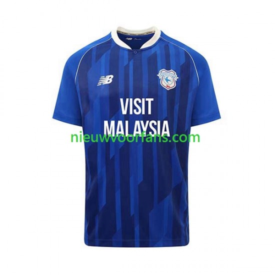 Cardiff City Heren Shirt met Bedrukking Thuis 2023-2024 Korte Mouw