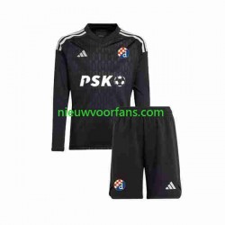 Dinamo Zagreb Kind Shirt met Bedrukking Doelman Uit 2023-2024 Lange Mouw
