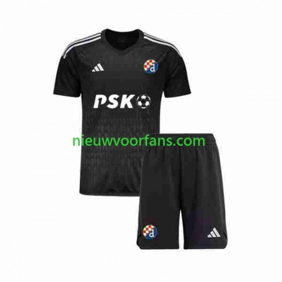 Dinamo Zagreb Kind Shirt met Bedrukking Doelman Uit 2023-2024 Korte Mouw