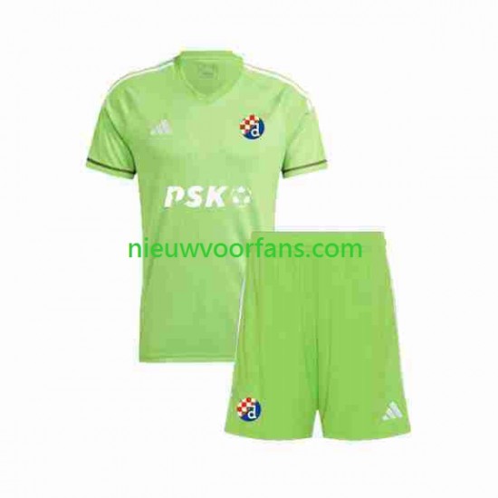 Dinamo Zagreb Kind Shirt met Bedrukking Doelman Thuis 2023-2024 Korte Mouw