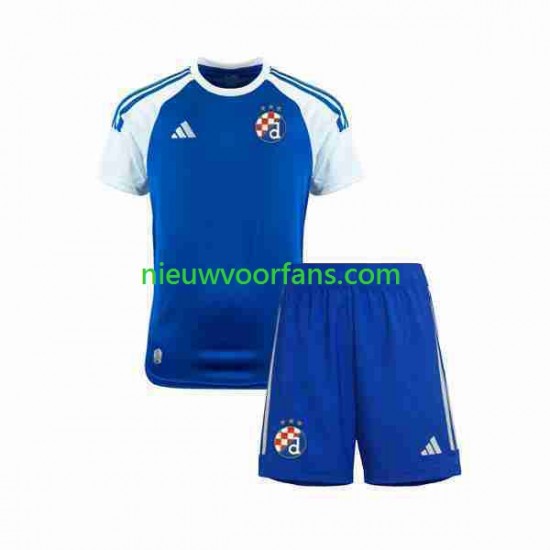 Dinamo Zagreb Kind Shirt met Bedrukking Thuis 2023-2024 Korte Mouw