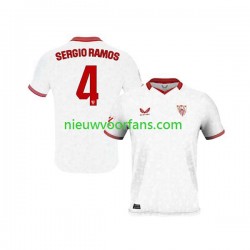 Sevilla FC Heren Shirt met Bedrukking Sergio Ramos 4 Thuis 2023-2024 Korte Mouw