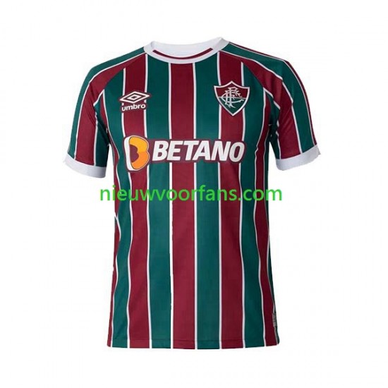 Fluminense Heren Shirt met Bedrukking Thuis 2023-2024 Korte Mouw
