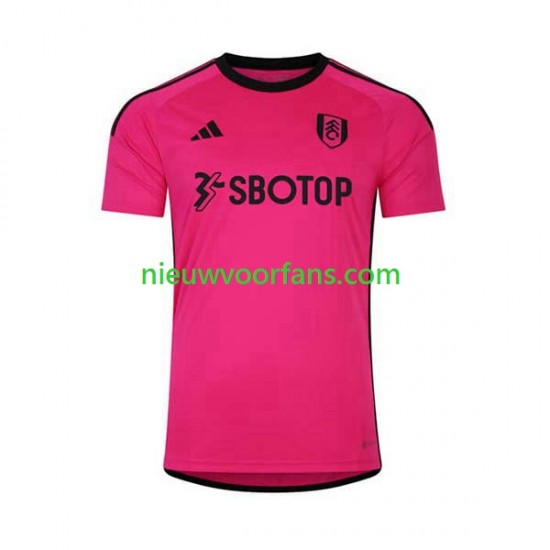 Fulham Heren Shirt met Bedrukking Uit 2023-2024 Korte Mouw