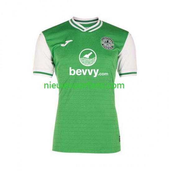 Hibernian Heren Shirt met Bedrukking Thuis 2023-2024 Korte Mouw