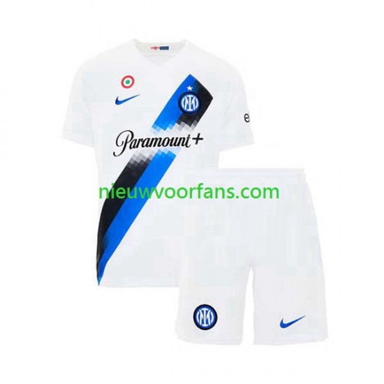 Inter Milan Kind Shirt met Bedrukking Uit 2023-2024 Korte Mouw