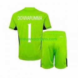 Italië Kind Shirt met Bedrukking Doelman Donnarumma 1 Thuis 2023 Korte Mouw