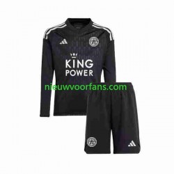 Leicester City Kind Shirt met Bedrukking Doelman Derde 2023-2024 Lange Mouw