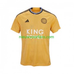 Leicester City Heren Shirt met Bedrukking Derde 2023-2024 Korte Mouw