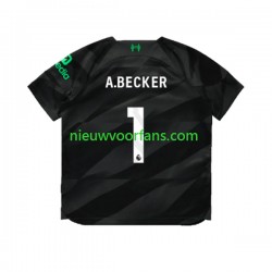 Liverpool Heren Shirt met Bedrukking Doelman A.Becker 1 Uit 2023-2024 Korte Mouw