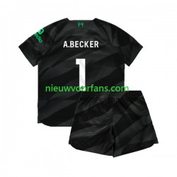 Liverpool Kind Shirt met Bedrukking Doelman A.Becker 1 Uit 2023-2024 Korte Mouw