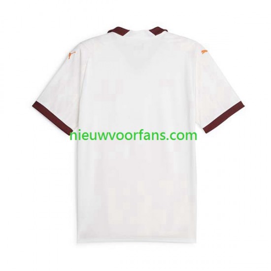 Manchester City Heren Shirt met Bedrukking Uit 2023-2024 Korte Mouw
