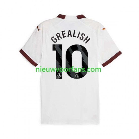 Manchester City Heren Shirt met Bedrukking Jack Grealish 10 Uit 2023-2024 Korte Mouw